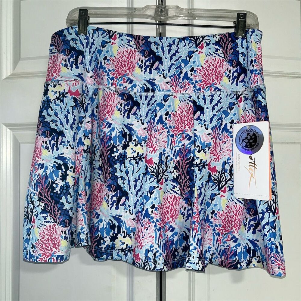 Gottex Women's Skort L Multicolor Under the Sea Print Casual